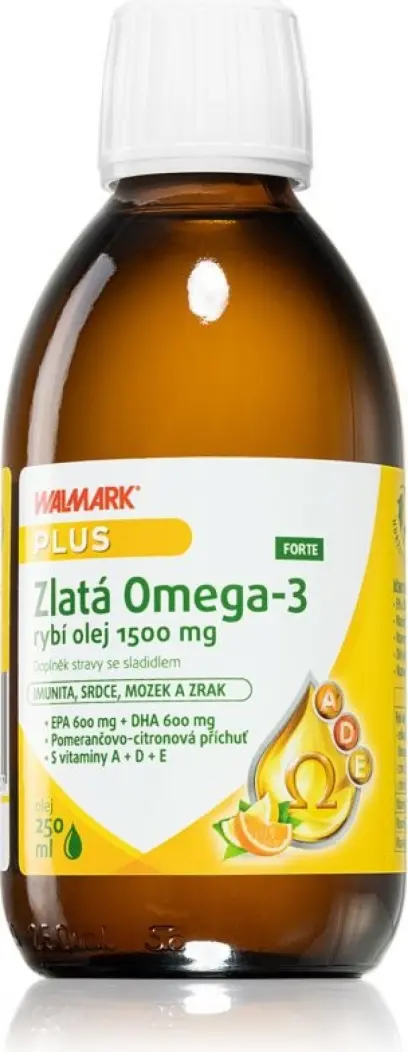Walmark Zlatá Omega 3 Forte 1500mg 250 ml